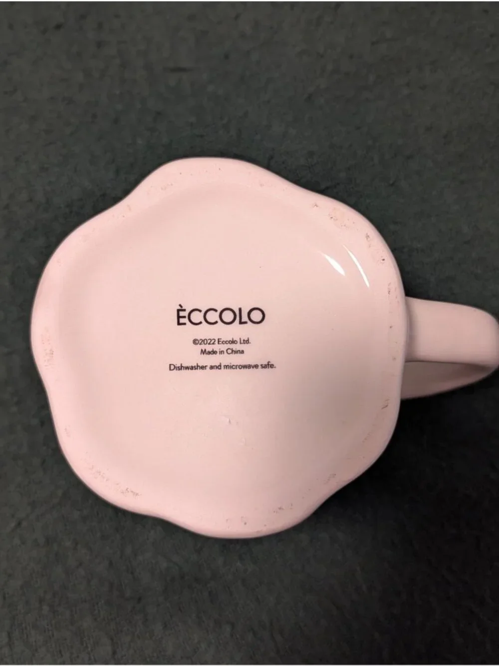 Too Cute To Spook Ghost Mug By Èccolo Ltd 14 Oz Pink & White Ceramic Microwave &